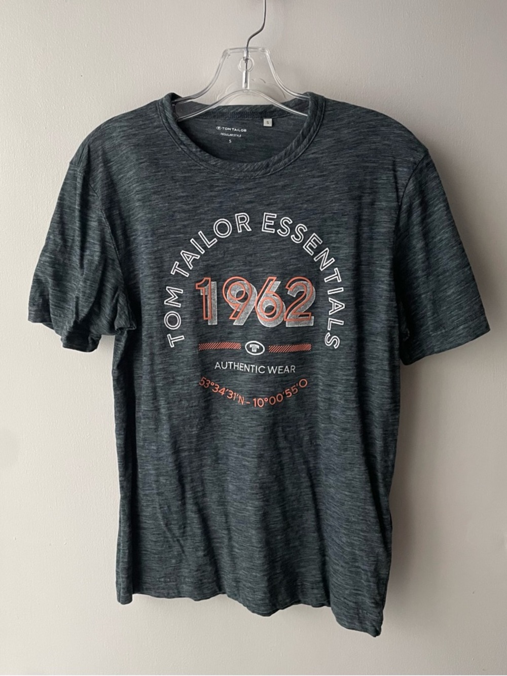 TOM TAILOR NAVY BLUE MEN’S T-SHIRT (SIZE S)!